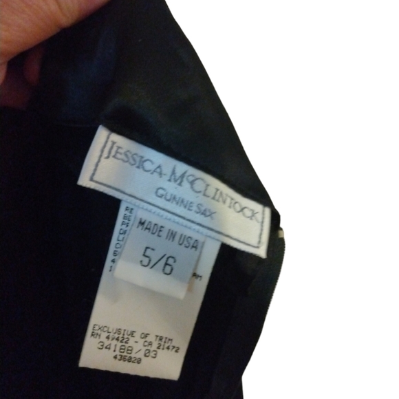 90's Jessica McClintock Gunne Sax Strappy Choker Neck- Brooch Center Full Formal - Picture 8 of 9